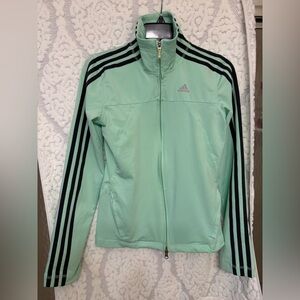 Adidas Women's Light Green Bomber Jacket